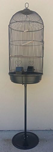 NEW Large Round Dome Bird Finch Canary Cockatiel Parakeet Bird Cage W/Stand 582