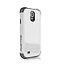 Ballistic Protective Cover for Cellular Phone for Samsung Galaxy S4 - Retail Packaging - White/Gray
