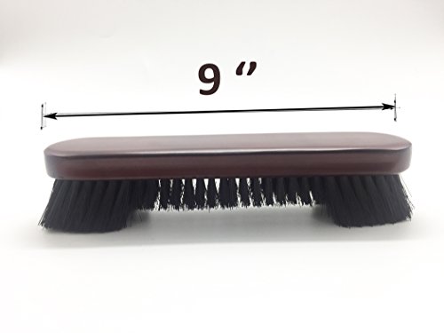 OESS Billiard Pool Table Rail Brush Mahogany Finish Wooden Handle Nylon Bristles Set