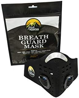 Dust Mask Anti Pollution Allergy Respirator Activated Carbon Dust Filter with Safety Breathing Valve N99 PM2.5 Compatible Anti Fog Design for use with Glasses Filters Included Black