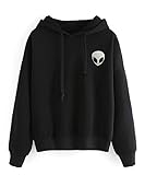 Herosky Girl Teens Long Sleeve Hoodie Pullover Blouse Pattern Letter Sweatshirt
