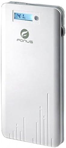 Ultra Slim 6000mAh Backup Portable USB Battery Charger 2 Amp Rapid USB Adapter Port LED White Compatible with Motorola Droid Turbo 2, Moto G6, Z Droid, Force Droid, Z2 Force, Z3, Play