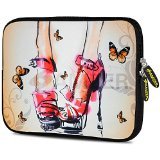 Amzer 7.0-7.75 Inches Designer Neoprene Sleeve Case for iPad/Tablet/e-Reader and Notebooks, Stiletto Heels (AMZ5224077)