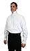 Historical Emporium Men's Pleated Victorian High Collar Stud/Cufflink Convertible Dress Shirt