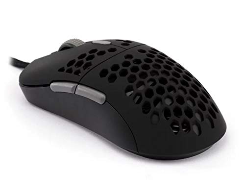 G-Wolves Hati HT-M 3360 Ultra Lightweight Honeycomb Shell Wired Gaming Mouse up to 12000 cpi - 6 Buttons - 2.18 oz (61g) (Midnight Shadow)
