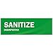 Wash Rinse Sanitize Sink Labels, Ideal for 3 Compartment Sink,2.75