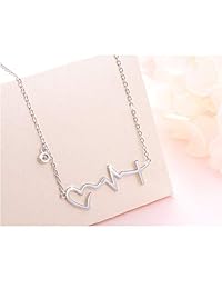 S925 Sterling Silver Faith Hope Love Cross Lifeline Heart Pendant Necklace Bracelet Christian Jewelry Gifts for Women Girls Birthday Gift Graduation Gift