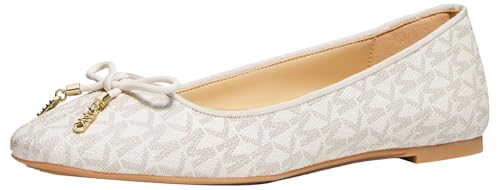 Michael Kors Women’s Nori Flex Flat, Vanilla, 7.5