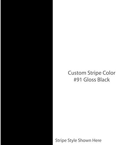 1060 Graphics Solid 5" inch Wide Custom Racing Stripes/Color Gloss Black/Choose from 22 Stripe Width Options/car Truck auto Vehicle Universal Vinyl Decal/Custom Made (5" W x 72" L)