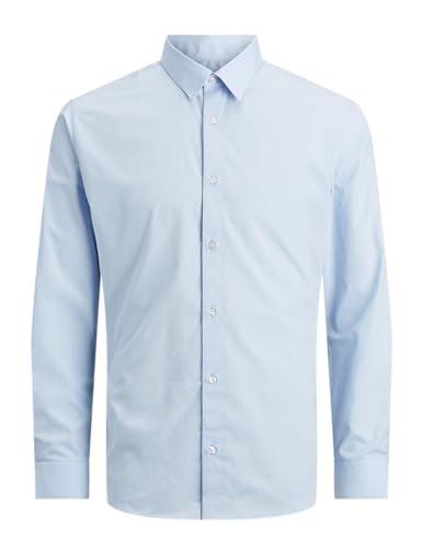Jjjoe Ls Plain Chemise Classique pour Homme, Bleu Ciel, L