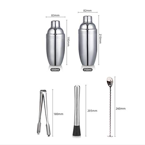 NXYJD Bartender-Kit 22pcs Cocktail-Shaker-Bar-Set Anfänger Bartender-Tools Kit Bartending-Tools – Bild 7