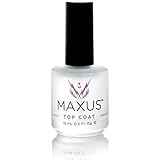 Maxus Nails Top Coat Nail Polish, High Shine, Super Fast Dry, Nail Treatment - Clear - 0.5 Ounce …