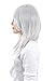 K-shop Wigs 28 Inch Long Wavy Cosplay Wig for Women with Wig Cap and Comb (Silver White)