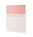 30 Letterpress Thank You Notes Pink Thank You Cards with Gold Printed Envelopes and Sticker Seals. Formal Bulk Set for Bridesmaid, Cute Baby Shower Girl, Bridal Shower Thank You Cards Pink and Gold.