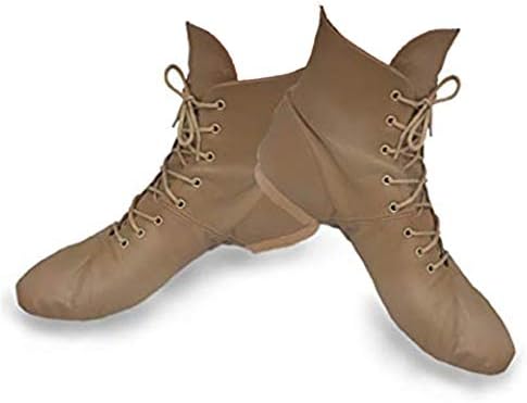 Gamba Leather Split Sole Jazz Boots in Flesh Nude Colour Sale