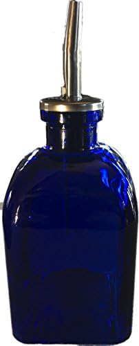 Olive Oil Outpost of Anna Maria Fl Barcelona Inspired 250ml Cobalt Blue Spanish Glass Bottle with Pourer