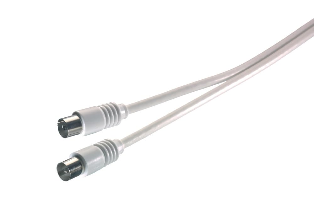 Vivanco PS L 715 White Coaxial Cable (Coaxial Connector, Koaxkupplung, 75 dB, 1.5 m (German Import)