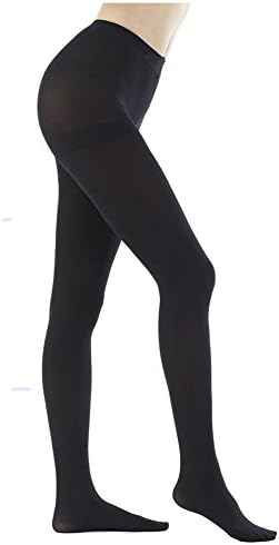 DZSbestdeal Women's 280 Denier Opaque Solid Color Footed Pantyhose Tights