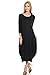 Pastel by Vivienne Women's Cocoon Midi Dress Medium Black