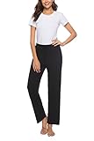 WOAIVOOU Women's Stretch Cotton Knit Pajama Pants Lounge Pants with Drawstring