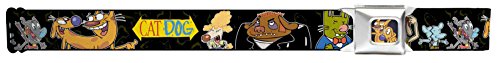 Catdog Group Pose Black/multi Color Seatbelt Belt