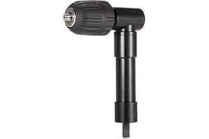 90 Degree Angle Drill Attachment Gearwoo 0.8-10mm Right Angle Bend Extension 8mm Hex Shank Professional Cordless Drill Attachment Adapter