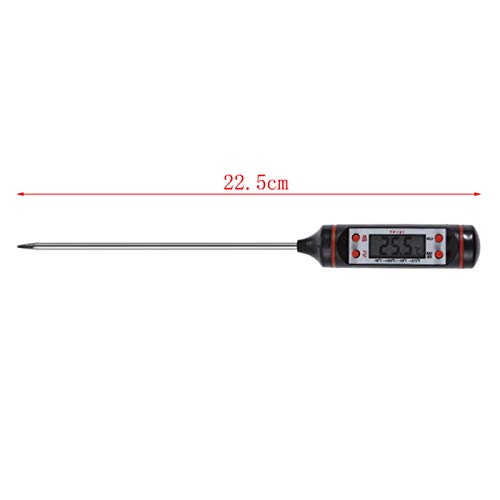 Xigeapg Kitchen Digital Bbq Food Thermometer Meat Cake Candy Fry Grill Dining Household Cooking Thermometer Gauges With Battery-White - Thumbnail 6