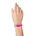 100 WristCo Neon Pink Plastic Wristbands for Events – Extended Wear, Secure Snap Prevents Reuse – Premium-Grade Bracelets