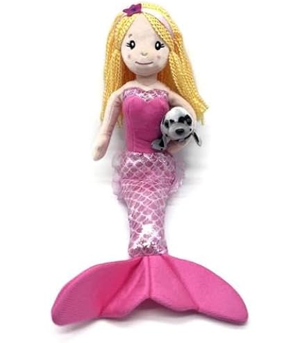 Amazon.com: The Petting Zoo, Mermaid Doll with Harbor Seal Stuffed