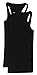 2 Pack Zenana Women's Ribbed Racerback Cotton Tank Tops 1X Black, Black