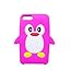 Tsmine Cartoon Penguin Case for iPod Touch 2nd/3rd Gen - Cute 3D Penguin Cartoon Soft Silicone Case Back Cover Protective Skin for Apple iPod Touch 2nd/3rd Gen, Hot Pink