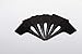 100 Pcs T Type Plant Labels PVC Material Waterproof for Seedling Patio Lawn Garden (Black)thumb 3