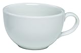 Rattleware Coffee House Collection 8 ounce cup, Set of 6, White