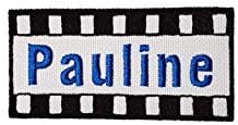 Emporium EmbroideryPersonalised Name Iron On Embroidered Patches Movie Style AMZ