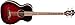 Fender T-Bucket 300 Acoustic Electric Bass Guitar, Rosewood Fingerboard - Trans Cherry Burst