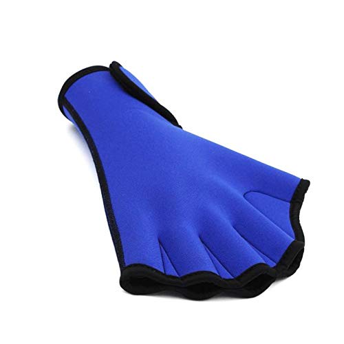 SUNTRADE Aquatic Gloves for Helping Upper Body Resistance,Water Resistance Fins Hand Glove Training Fingerless Webbed Flippers Paddle Swim Gloves (M)