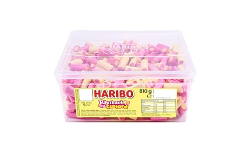HARIBO sweets 810g tub | Rhubarb & custard