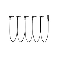 GOSONO Daisy Chain 1 to 5 Ways Guitar Effects Pedal Power Supply Cable for 9V DC Adapter Plug