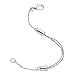 Stainless Steel Adjustable Necklace Chain Extender with Lobster Clasp, 1 Extender
