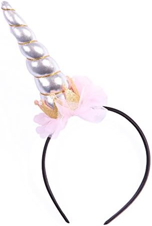 Magical Crown Unicorn Horn Headband for the Princess of the Party, Headpiece Prop for Kids and Adults, Perfect for Girls Birthday and Costume Party, Cosplay or Christmas