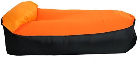 INN Inflatable Lounger Bed/Sofa with Carry Bag Air Mattress for Camping Picnics Beach &amp; Music Festivals/orange