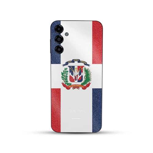 Glossy Glitter Phone Skin Compatible with Bark Phone - Dominican Flag - Premium…