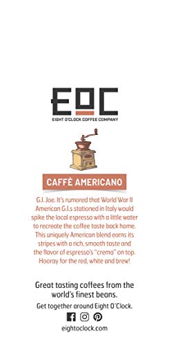 EIGHT O’CLOCK COFFEE BARISTA BLENDS GROUND COFFEE, CAFFE AMERICANO, 11 OUNCE