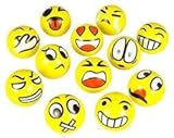 FUN Emoji Face Squeeze Balls- 25 ~ 3'' Stress Relax Emotional Toy Balls ~ Fun Office Holiday Gift ~ Stocking Stuffer ~ Gag Toy … (25 Pack)