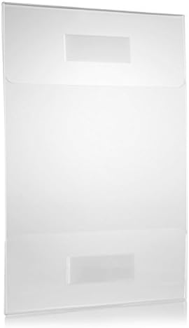 8.5 x 11 Acrylic Sign Holders for Wall Signs, Crack and Scratch Resistant Acrylic Frames (6 pack)
