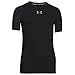 Under Armour Boys' UA HeatGear Armour Short Sleeve Fitted Shirt Youth Large Black