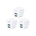 AUKEY USB Wall Charger, Ultra-Compact Mini Charger with Dual-Port 2.4A Output & Foldable Plug, Compatible with iPhone 11 Pro/11 Pro Max/11/XR, Samsung Galaxy S9/S9+, iPad Pro/Air 2, and More(3-Pack) primary