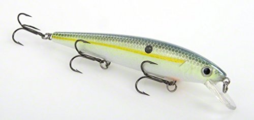 Strike King KVD Jerkbait 3 Hook, Chartreuse Sexy Shad, 5 1/2-Inch