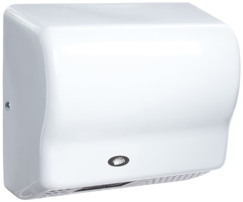 American Dryer Global GX3-M Steel Cover Automatic Hand Dryer, 208-240V, 1,500W Power, 50/60Hz, White Epoxy Finish