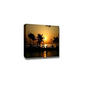 Canvas Prints Wall Art - Beautiful Scenery/Landscape Sunrise at The Seashore | Modern Wall Decor/Home Decoration Stretched Gallery Canvas Wrap Giclee Print & Ready to Hang - 12" x 18"